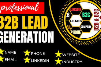 linkedin sales navigator b2b lead generation phone email list building lead gen