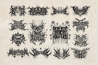 design your black, slamming, brutal, death metal logo