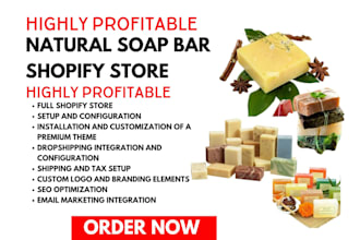 build natural skincare product shopify store body care fragrance product store