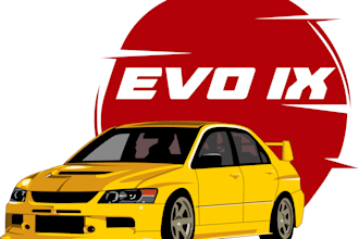 create vector art illustrations of your car or any vehicle