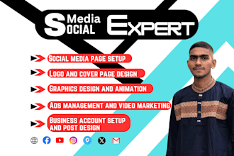 setup facebook page and digital marketing,logo designer
