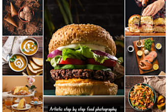 do amazing food photography on airy and dark mood food photographers