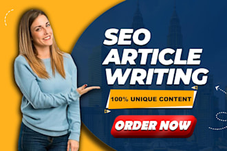do SEO article writing, blog post writing, and content optimization
