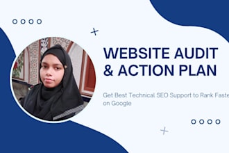 provide website audit report and detailed action plan