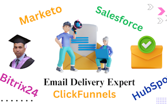 fix email deliverability in hubspot, salesforce, marketo, clickfunnels, bitrix24