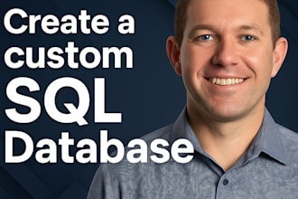 create a custom sql server database