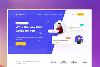 design a landing or home page in figma