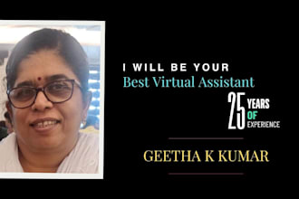 be your best virtual assistant with over 25 years of experience