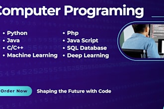 make canva and python website, also r language  projects