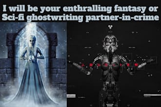 be your enthralling fantasy or scifi ghostwriter