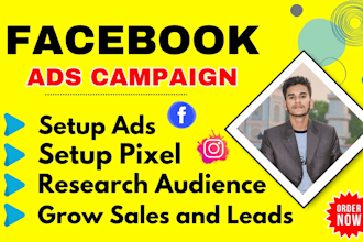 run a facebook ads campaign for leads and sales