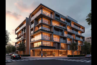 do 3d exterior design interior design 3d rendering architecture model