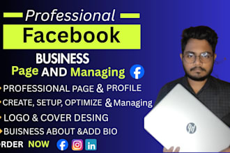 do a professional facebook page creation and managing