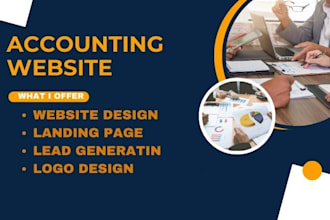 accounting website bookkeeping landing page financial website financial advisor