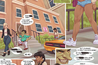 do comic strip, comic art, furry comic, nsfw comic sfw comic, superhero comic