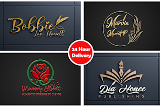 design a perfect author or minimalist logo for you