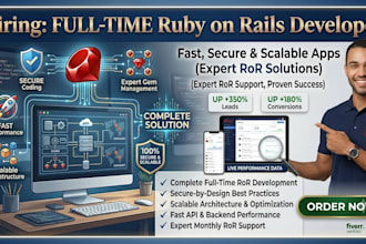 be full time ruby on rails developer for scalable apps