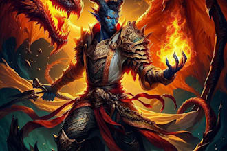 make a dnd character art and dnd character art