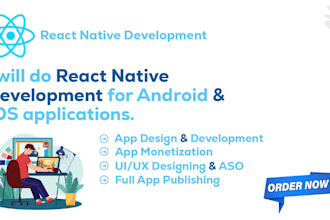 develop app in react native for ios and android