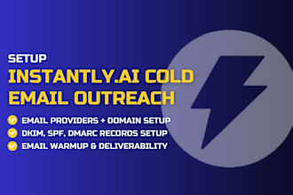 setup instantly ai cold email outreach