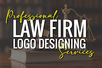 design logo for lawyer, attorney, advocate law firm and legal office