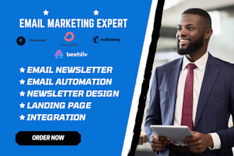 setup flodesk beehiiv convertkit mailchimp klaviyo email campaign automations