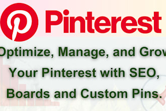 setup, optimization, and marketing manager for your pinterest