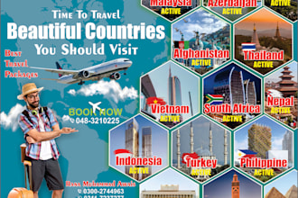 create poster, flyer, visiting cards, banner or any graphic design