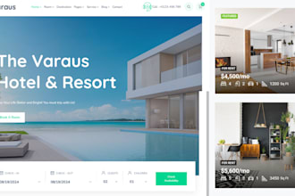 build hotel website, short term rental, vacation rental with booking