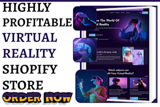 design virtual reality shopify store VR assistance store virtual reality website