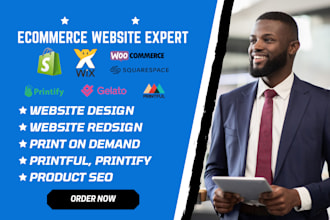 redesign wix shopify squarespace printful website printify gelato wix booking