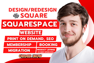 redesign squarespace website design, square online business pod booking website