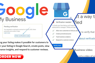 optimize google my business verify instant with double bonus