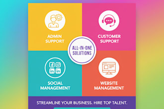 your 4 in 1 virtual assistant admin, social media, customer, and travel manager