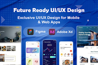 design mobile app UI UX using figma exceptional one