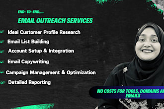do cold email outreach including lead lists, copywriting and all setup