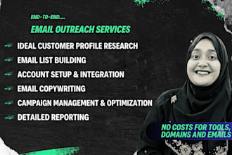 do cold email outreach including lead lists, copywriting and all setup