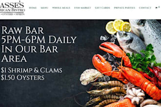 design profitable seafood shopify butcher store restuarant website grocery store