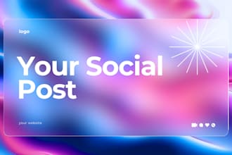create social media posts by using the canva app