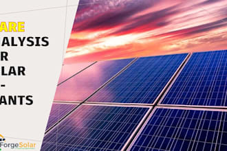 do glare analysis for solar pv plants