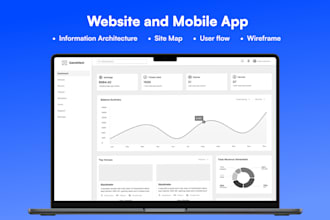 create user flows, site maps, or mobile app or website wireframes for you