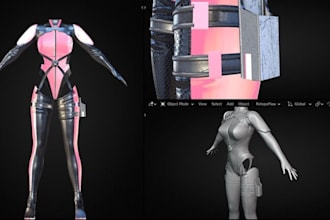make 3d clothing and accessories for second life model and textures