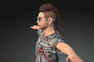 be 3d generalist, texture human model, ue5 game character rig3d , vrm nsfw model