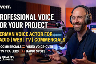 record a professional german voice over in an empathic tone