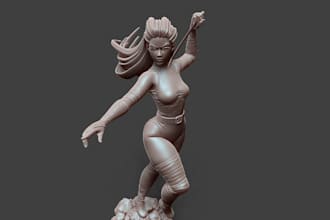 port 3d sculpt to ztl file,zbrush sculptor,action figure,dnd miniature,3d print