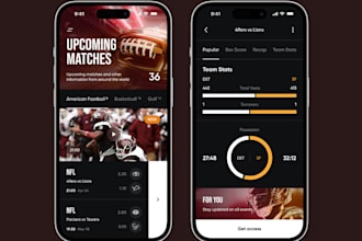 football news app, game streaming app, podcast app, video streaming app