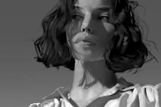 draw realistic or cartoonish digital portraits