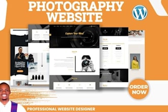 photography website portfolio website, wordpress website