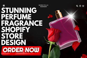 design stunning perfume shopify store fragrance shopify store perfume website