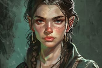 make a dnd character art and dnd character art